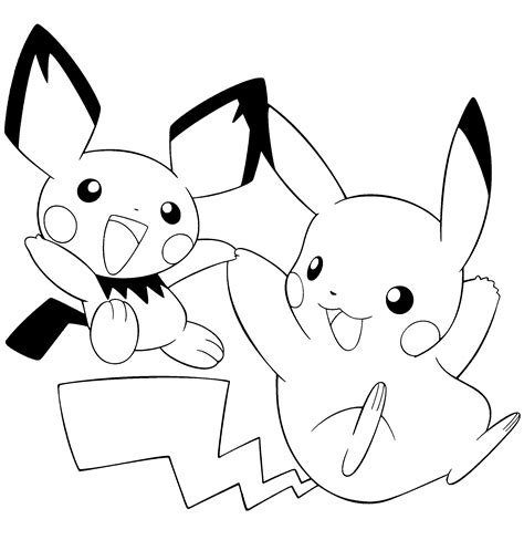 Pikachu Coloring Pages for Kids